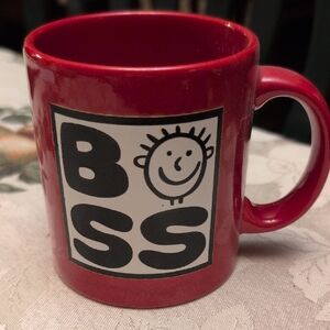 Waechtersbach Red Mug with Smiley Face